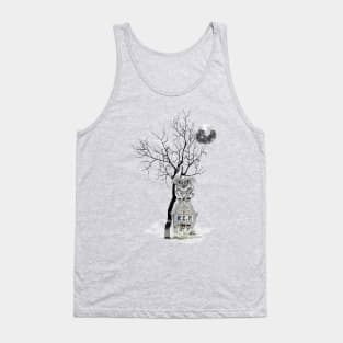 Graveyard Shift Gray Tank Top